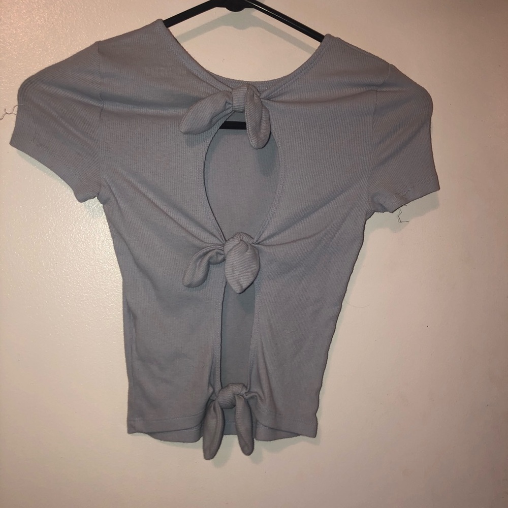 Hollister Open Back Ribbed tee